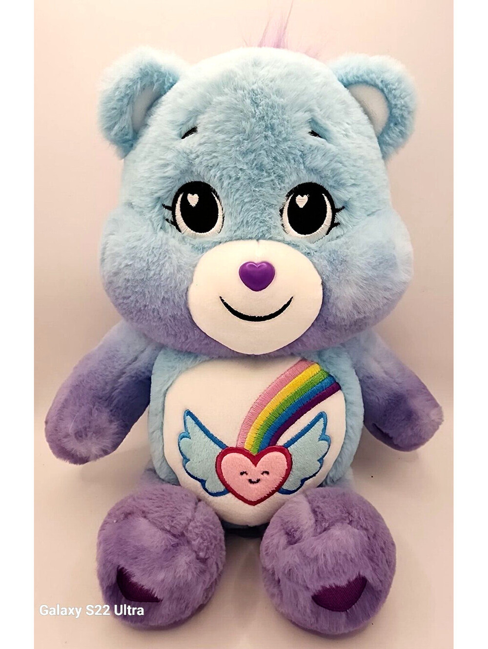 Care Bears Dream Bright 14" Blue & Lavender Stuffed Plush Bear 2021 Basic Fun